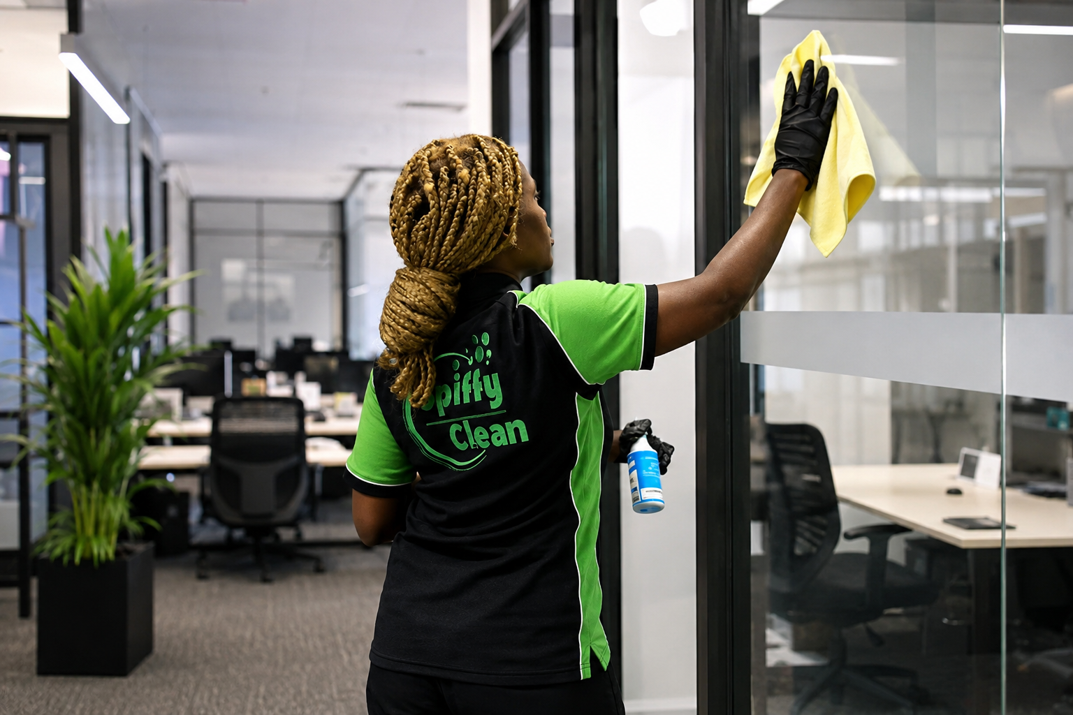 Spiffy Clean Office Window Care