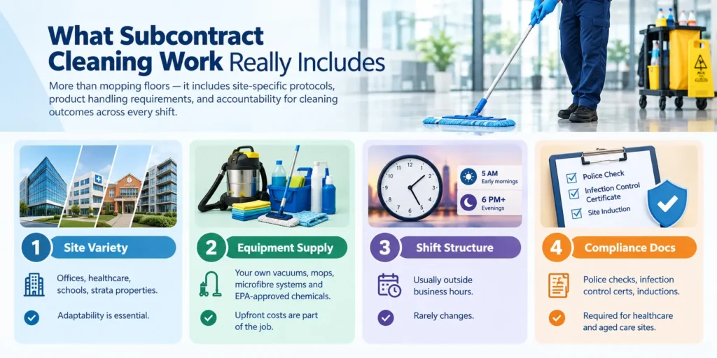 What Subcontract Cleaning Work Includes