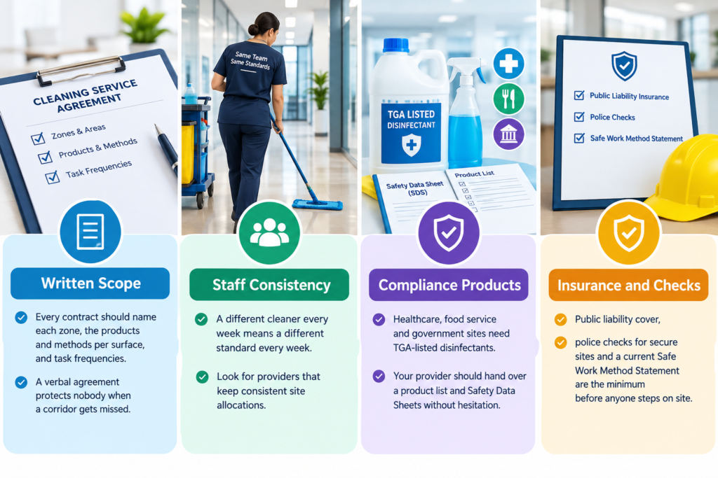 Commercial Cleaning Standards Infographic